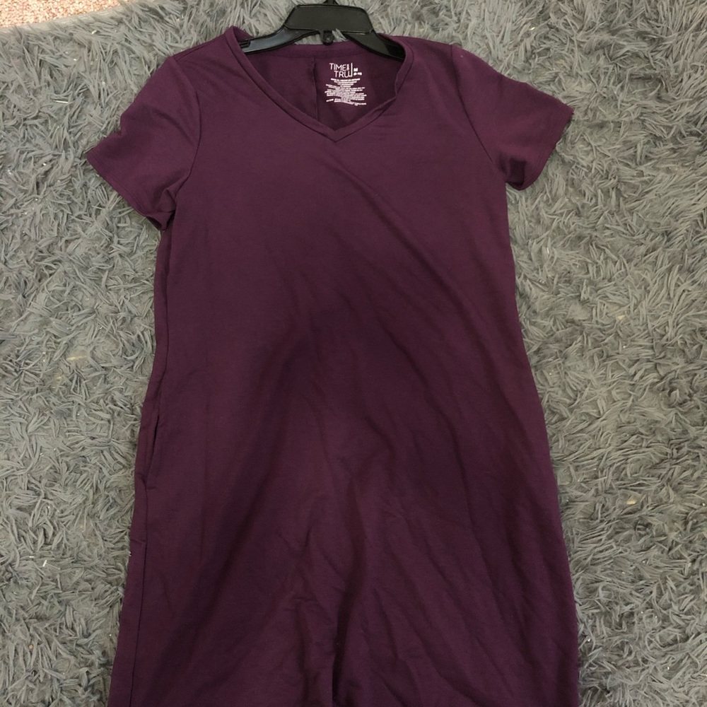 Purple T-Shirt dress